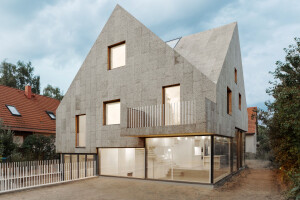 Detail: Cork Facade of Corkscrew House, Berlin