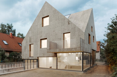 Detail: Cork Facade of Corkscrew House, Berlin