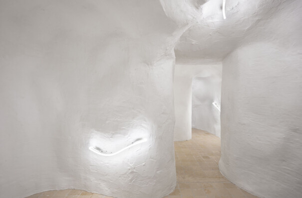 Selenite Dreams by BUREAU explores the essence of plaster and its transformation within space