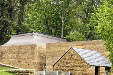 Piers Taylor: “Rammed stone is a material that has real character.”